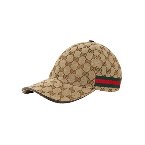 gucci original gg canvas baseball hat with web men|Gucci baseball hats for men.